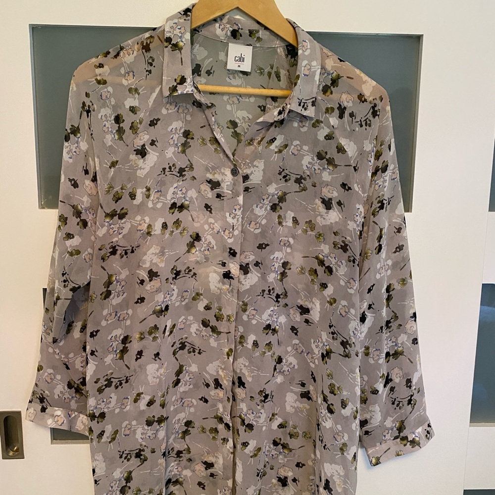 cabi sheet button down top